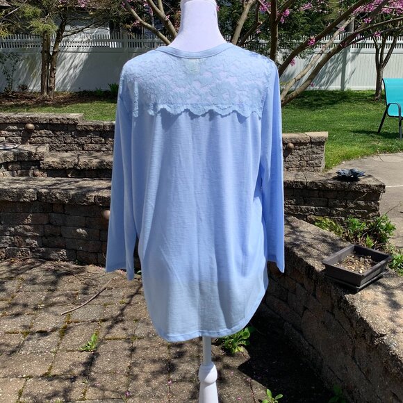 FIRM PRICE H&M Lace Shoulder 3/4 Sleeve Top Blouse - Picture 7 of 13